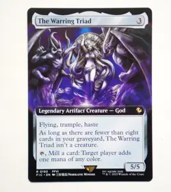 The Warring Triad God Borderless Extended Card - Image 1