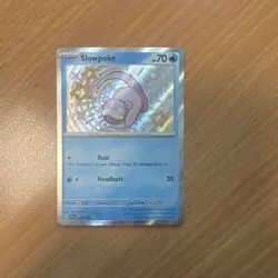 Pokemon TCG Slowpoke Scarlet Violet: Paldean Fates Card 116/091 Baby Shiny - Image 1