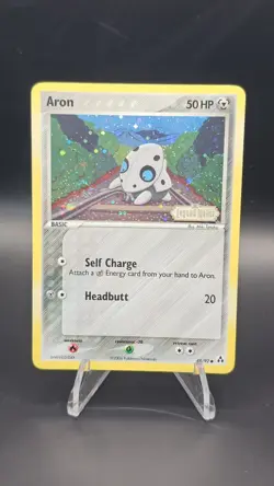 Pokemon TCG Aron Legend Maker Reverse Holo Card 48/92 MP - Image 1