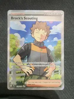 BROCK S SCOUTING - 179/159 - JOURNEY TOGETHER - ULTRA RARE - POKEMON CARD - Image 1