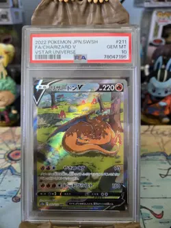 Charizard V JP PSA Graded 10 Pokemon Card - Image 3