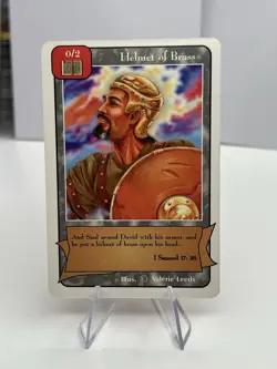 1996 Redemption - Collectible Card Game: Prophets Helmet of Brass #HEBR - Image 1