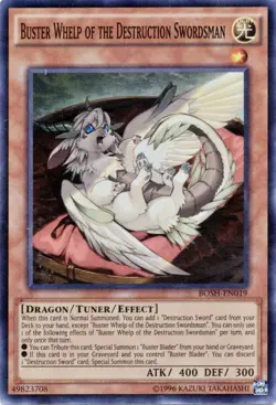 NM Buster Whelp of the Destruction Swordsman BOSH-EN019 Super Rare Yugioh Card - Image 1