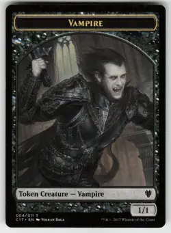 MTG Vampire // Zombie Double-sided Token T Commander 2017 4 // 5 LP - Image 1