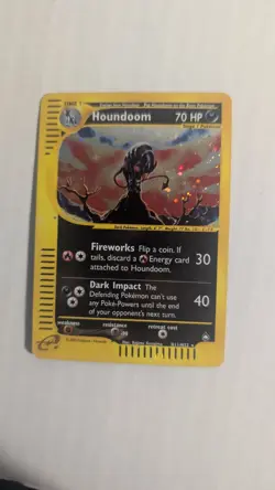 Houndoom H11/H32 Aquapolis Holo Rare Pokemon TCG Nintendo e-reader HP - Image 1