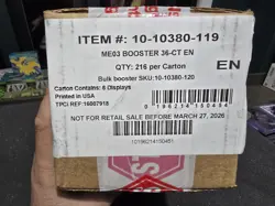 Pokemon Mega Evolution Perfect Order Booster 6 Box Case - CLEAN CASE!!! - Image 1