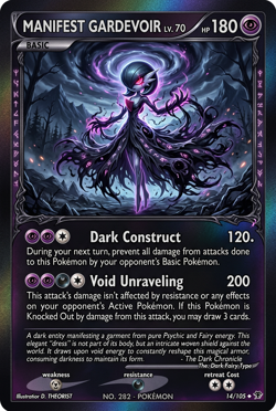 Pokemon Horror Gardevoir Custom Card - Image 1