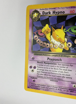 Dark Hypno, Pokemon Lightly Played, Team Rocket, Non-Holo Rare, 26/82 - Image 3
