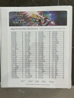 Pokemon sword and shield Rebel Clash complete master set - Image 1