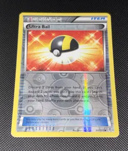 Pokemon Ultra Ball 90/101 Plasma Blast Trainer Item Reverse Holo MP - Image 1