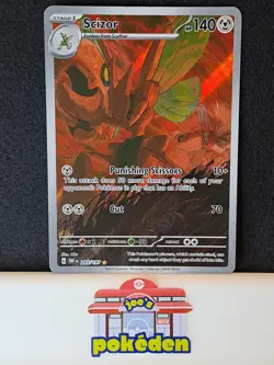 Pokemon TCG Scizor Sv03: Obsidian Flames 205/197 Illustration Rare (Whitening) - Image 1