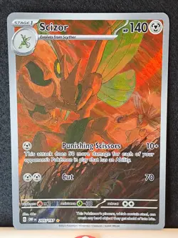 Pokemon TCG Scizor Sv03: Obsidian Flames 205/197 Illustration Rare (Whitening) - Image 3