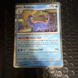 Pokemon Aurorus POR Rare Holo 024/088 Stage 2 HP170 Ability Freezing Chill - Image 1