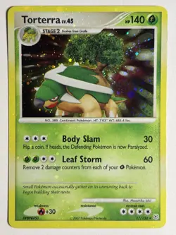 2007 Pokemon Torterra 17/130 - Diamond & Pearl - Holo - Image 1