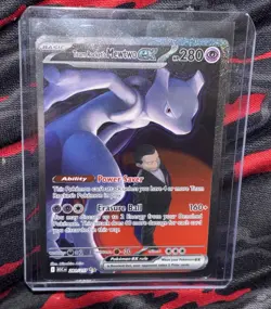 Pokemon Team Rocket's Mewtwo EX 231/182 Sv10 Destined Rivals Holo 280 HP Rare - Image 3