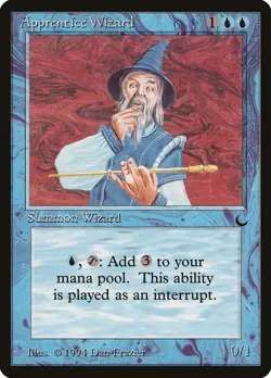 Apprentice Wizard X1 LP - The Dark - Magic the Gathering MtG - Image 1