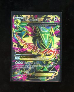 2015 Pokemon XY Roaring Skies M Mega Rayquaza EX 105/108 Full Art Holo Foil Rare - Image 1