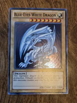 Blue-Eyes White Dragon DPKB-EN001 Super Rare Yugioh Duelist Pack Kaiba Unlimited - Image 1