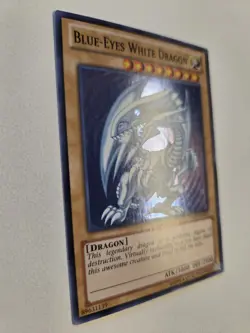 Blue-Eyes White Dragon DPKB-EN001 Super Rare Yugioh Duelist Pack Kaiba Unlimited - Image 2