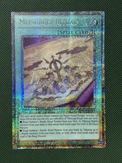 Yu-Gi-Oh! STARLIGHT RARE Mitsurugi Ritual L26D-ENM15 1st Edition Konami - Image 1
