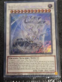 Blue-Eyes Ultimate Spirit Dragon - SDWD-EN043 - Secret Rare NM - Yu-Gi-Oh Sealed - Image 1