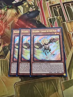 3x Blackwing - Chinook the Snow Blast - MP23-EN154 Ultra Rare NM 1st Ed Yugioh - Image 1
