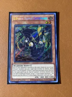 S-Force Rappa Chiyomaru BLVO-EN011 Secret Rare YUGIOH w/ official sleeve - Image 1