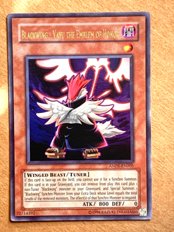 yugioh Blackwing - Vayu Emblem of Honor ANPR-EN005 Unlimited Ed Ultra Played! - Image 1