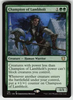 MTG Champion of Lambholt R Commander: Innistrad: Midnight Hunt 136 LP - Image 1