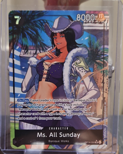 Bandai One Piece Ms. All Sunday OP14-084 SR Holo Alt Art 7C 8000 EN - Image 1