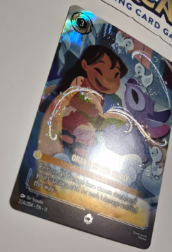Disney Lorcana Winterspell Enchanted Ohana Means Family Lilo and Stitch Rare - Image 5