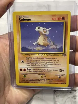 Cubone 50/64 Common Jungle Unlimited Card NM/MT Vintage Vtg TCG Pokemon WOTC - Image 1