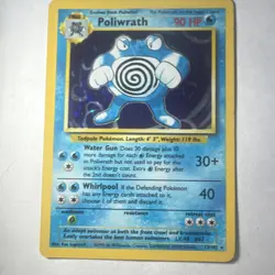 Poliwrath Base Set 13/102 Holo Rare 1999 Wizards Pokemon TCG Card - Image 1