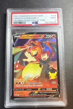 Lance's Charizard V SWSH133 SWSH: Sword & Shield Promo Cards Holo PSA 9 - Image 1