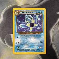 Dark Omastar 19/105 Neo Destiny Rare Pokemon Card - WOTC - NM - Image 1