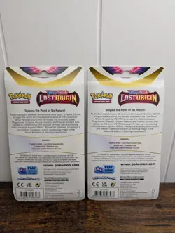 Lot of 2 Pokemon TCG Sword & Shield Lost Origin Blister Pack Promo Card Coin New - Image 2