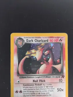 MP / HP Dark Charizard 4/82 Holo Team Rocket WOTC 2000 Pokemon Card - Image 2