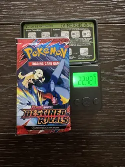 2X (HEAVY) 🔥Packs 22.43g & 22.38g Pokemon Cards Destined Rivals Booster Sealed - Image 1