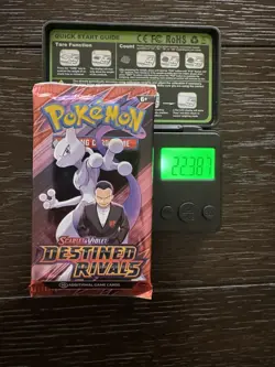 2X (HEAVY) 🔥Packs 22.43g & 22.38g Pokemon Cards Destined Rivals Booster Sealed - Image 4