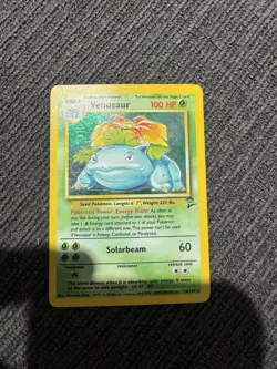 Pokemon TCG Venusaur Holo Rare Card Base Set Two 18/130 - Image 1