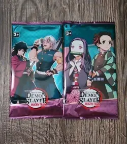 2x Demon Slayer Mugen Train Kimetsu No Yaiba Trading Card Game TCG Booster Packs - Image 1