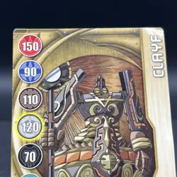 Clayf 12/48d BA303-GA-SM-GBL Gold Gate Bakugan Battle Brawlers Card - Image 4