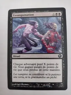 Exsanguination - Exsanguinate - Magic MTG - Exc FR * 1 - Image 1