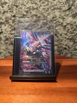 Gundam Card Game Phantom Aria GD04-050 Destiny Gundam LR Foil English - Image 1
