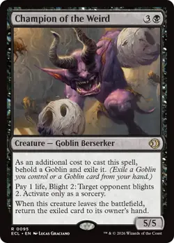Champion of the Weird Lorwyn Eclipsed NM Creature Rare MAGIC MTG CARD ABUGames - Image 1