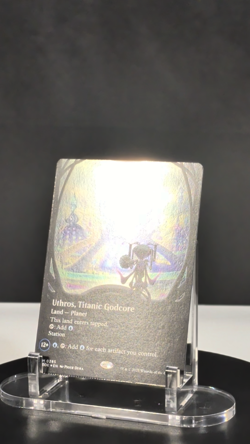 MTG Uthros Titanic Godcore BORDERLESS FOIL #0285 Edge of Eternities NM Rare - Image 2