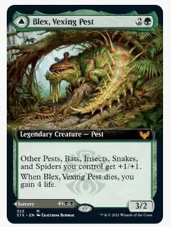 Blex, Vexing Pest (Extended Art) Strixhaven: School of Mages Regular- NM/M - Image 1