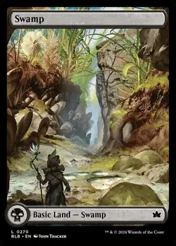 Lot of 20x Swamp #270- BLB Bloomburrow- MTG Magic FOIL FULL ART Land NM - Image 1