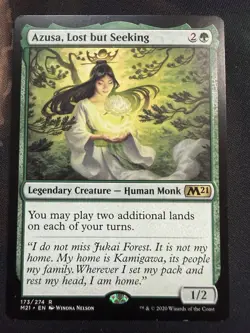 MTG Magic The Gathering Azusa, Lost But Seeking 173/274 M21 LP - Image 1