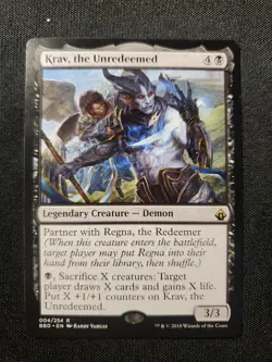 Krav, the Unredeemed NM Battlebond Magic: The Gathering Mtg Tcg See Pics ** - Image 1